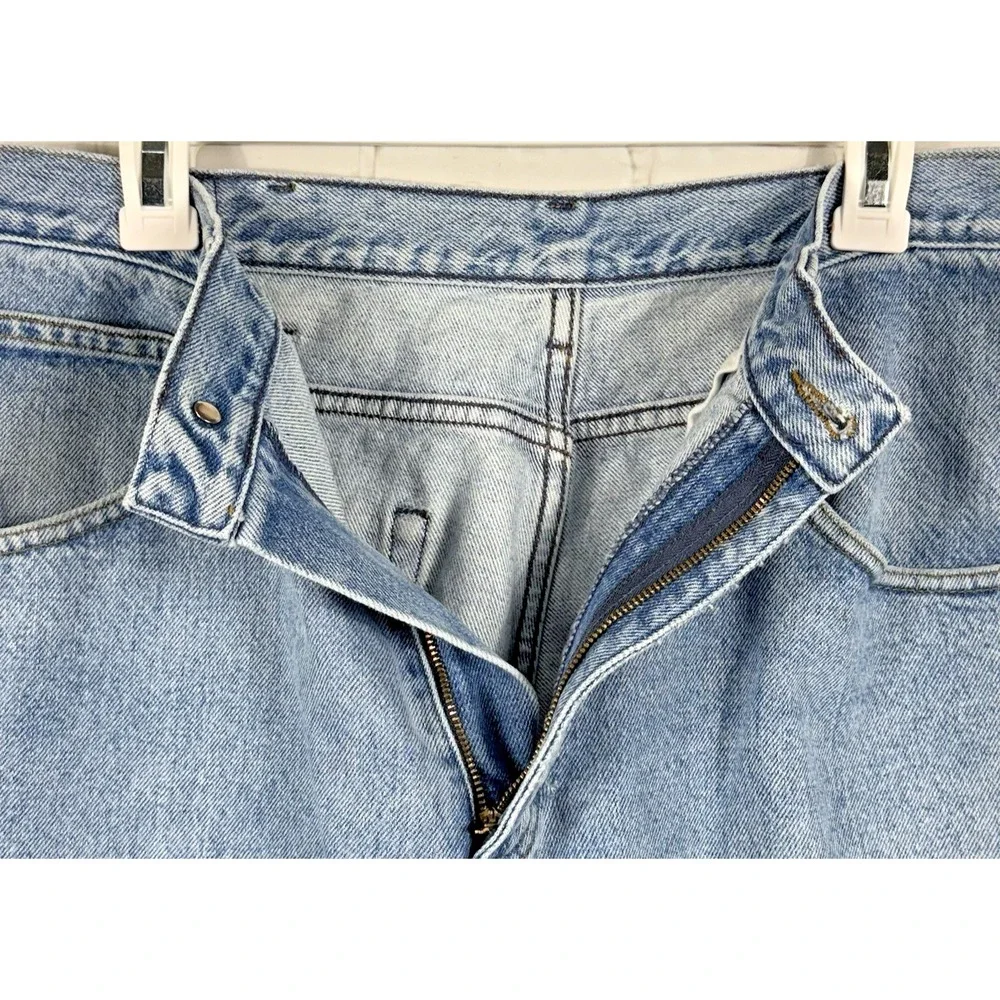 LL‎ Bean Jeans Men's 36x29 Light Blue Double L Relaxed Fit Straight Leg
